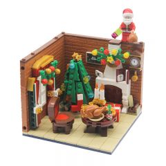 圣诞小屋拼装拼插模型小颗粒
