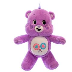 carebears彩虹熊 紫色爱心小熊毛绒玩偶27cm